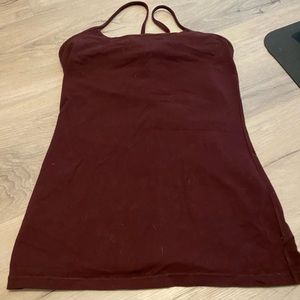 Lululemon maroon power y tank